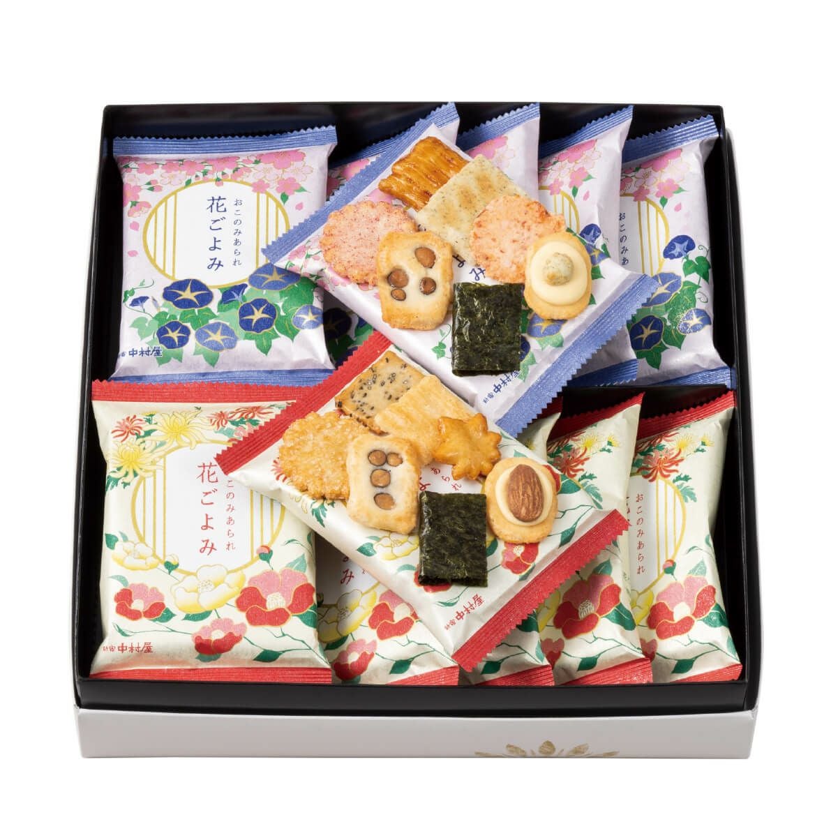おこのみあられ 花ごよみ 12袋入 | 新宿中村屋公式オンラインショップ