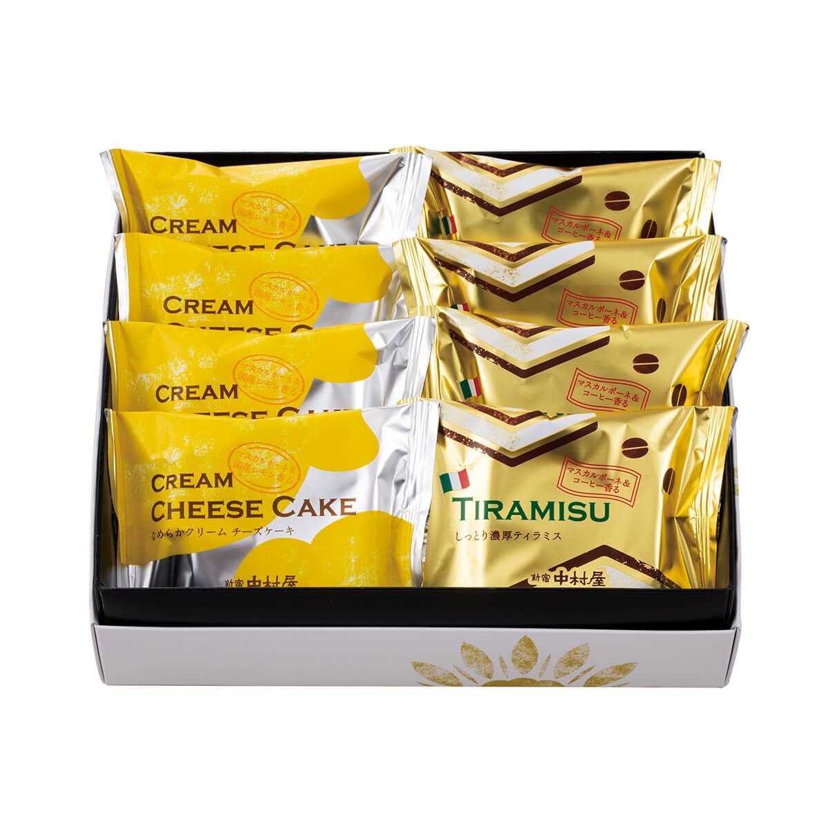 チーズケーキ＆ティラミス 8個入 | 中村屋公式オンラインショップ