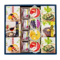 新宿中村屋 涼菓撰　14個入（蓋を開けた状態）詰め合わせギフトの中身が見える画像